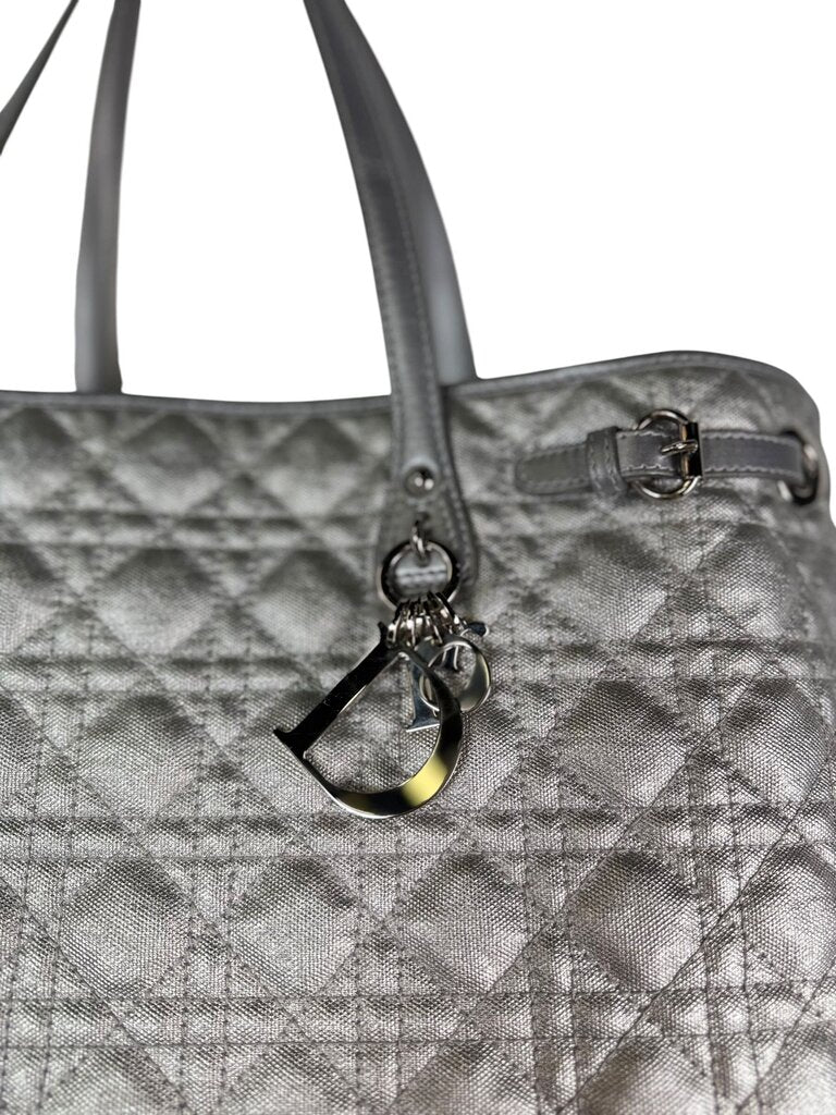 AUTHENTIC CHRISTIAN DIOR FABRIC QUILTED TOTE