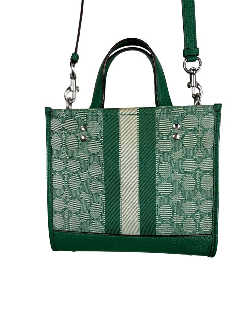 COACH FABRIC MONOGRAM LOGO MINI TOTE