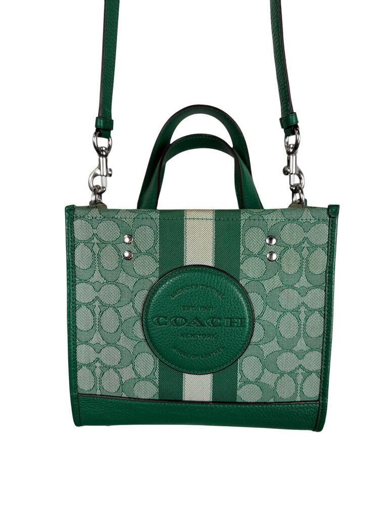 COACH FABRIC MONOGRAM LOGO MINI TOTE