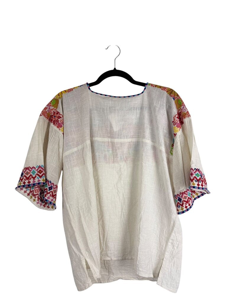IVU JANE CROSS STITCH FLORAL BLOUSE
