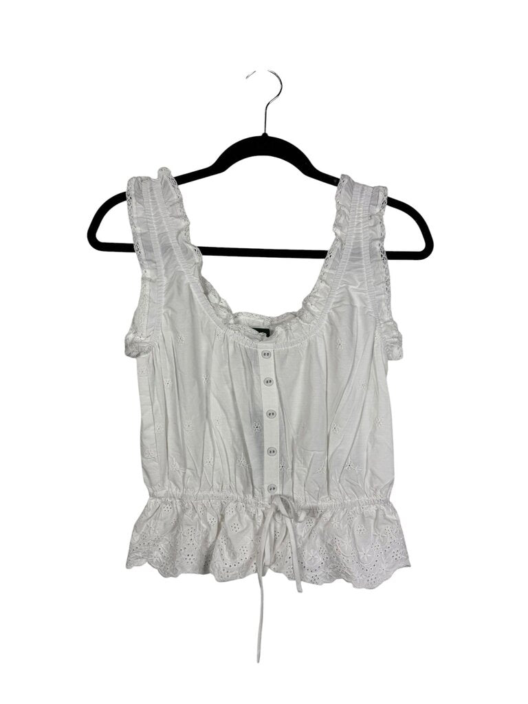 WILD FABLE EYELET LACE TRIM TOP