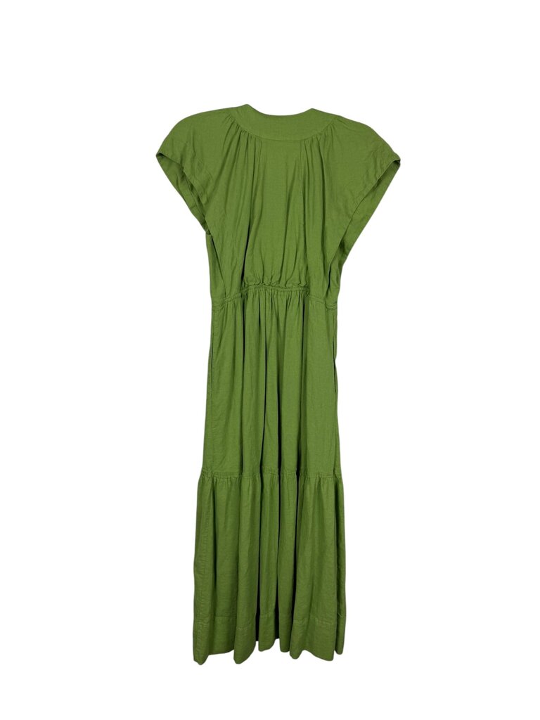 ANTHROPOLOGIE BUTTON FRONT MIDI DRESS