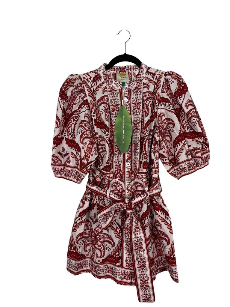 FARM RIO PAISLEY PRINT ROMPER