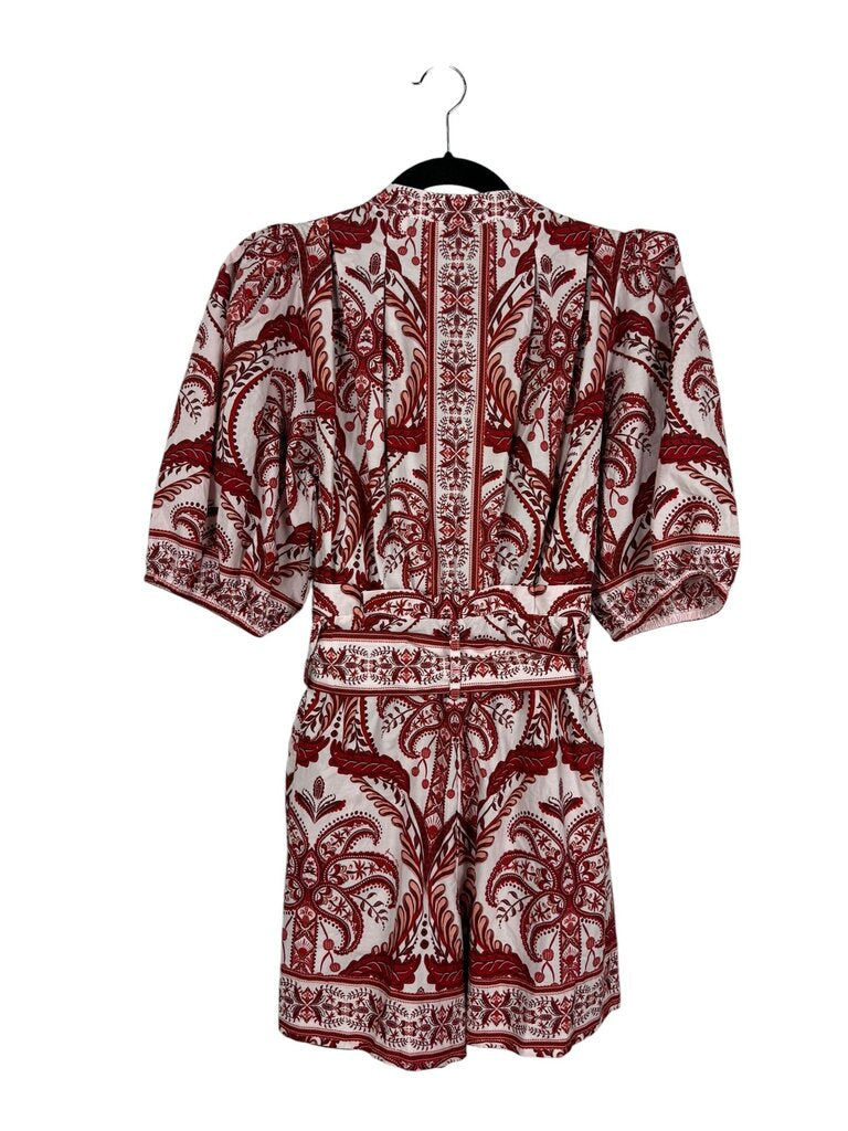 FARM RIO PAISLEY PRINT ROMPER