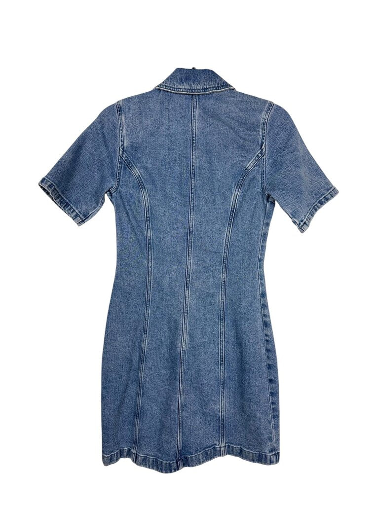 ABERCROMBIE & FITCH DENIM ZIP DRESS
