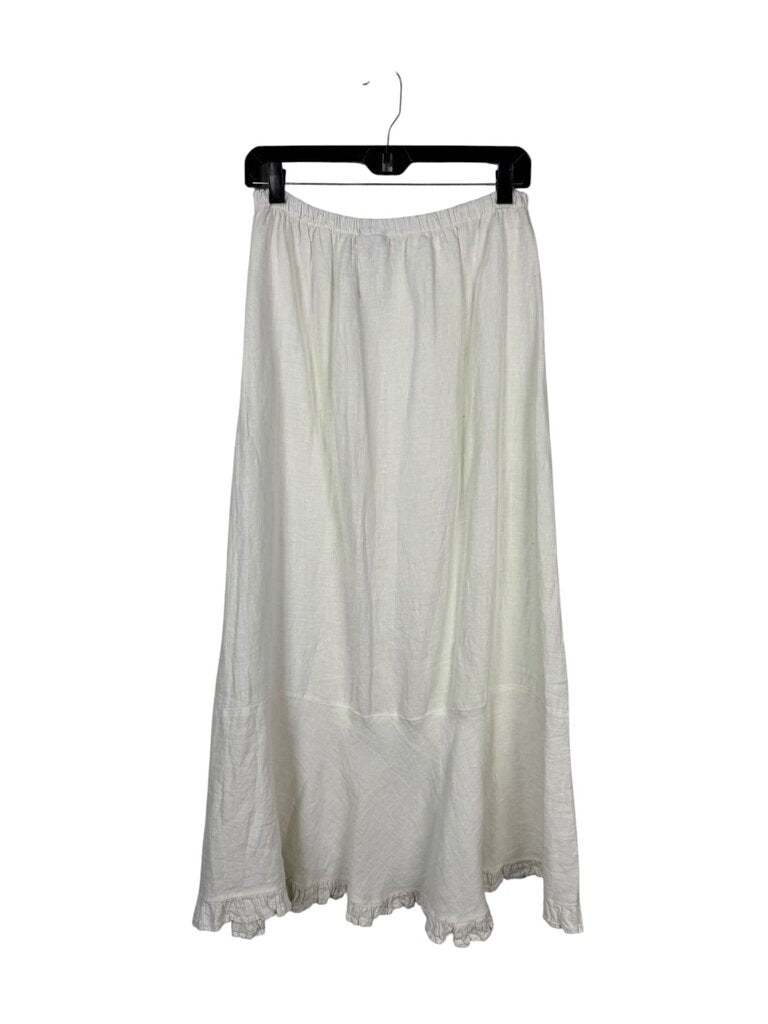 MATCH POINT LINEN MIDI SKIRT