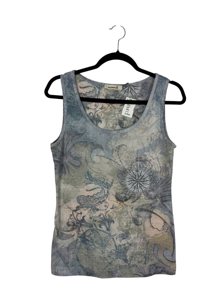 ONE WORLD STUDDED OMBRE TANK