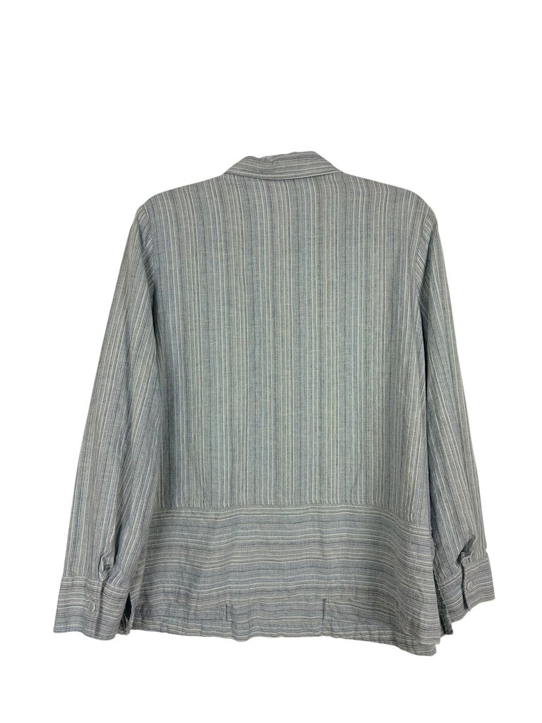 POETRY STRIPED BUTTON DOWN