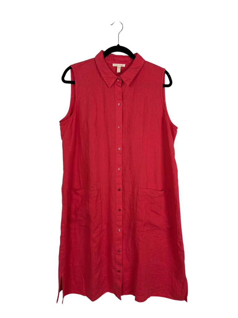 EILEEN FISHER LINEN SHIRT DRESS