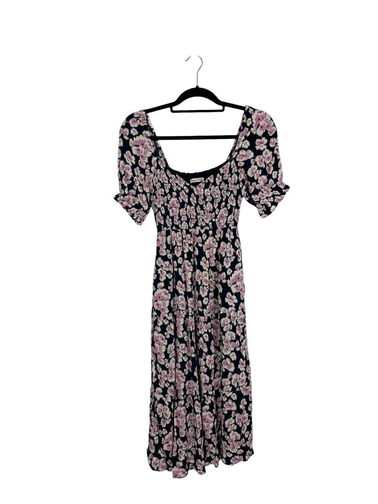 midi dress abercrombie & FITCH FLORAL SMOCK providing men Size:Xl-2X kids beds for sale Showpo. | Dresses |