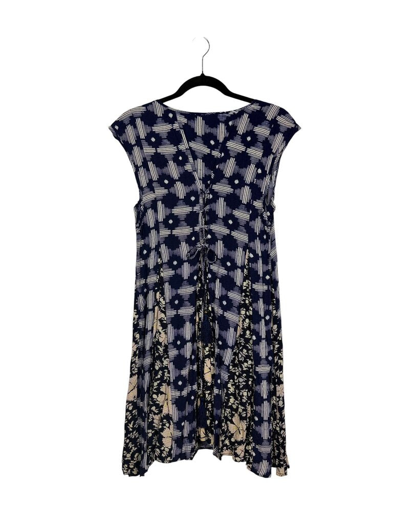 MAEVE GEO FLORAL LACE UP DRESS