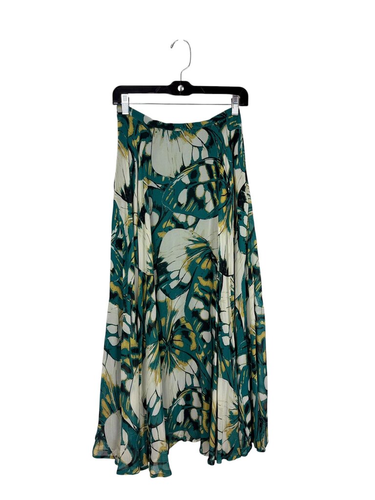 ANTHROPOLOGIE BUTTERFLY PRINT PLEATED SKIRT