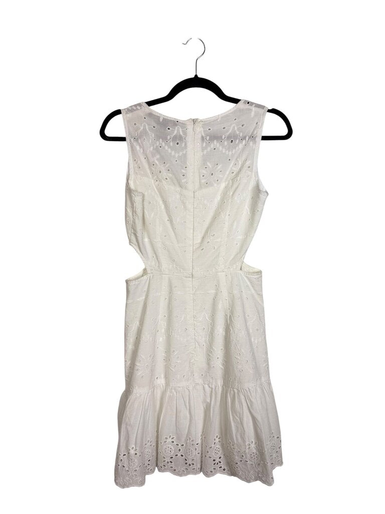 FRENCH CONNECTION CUT OUT EYELET DRESS