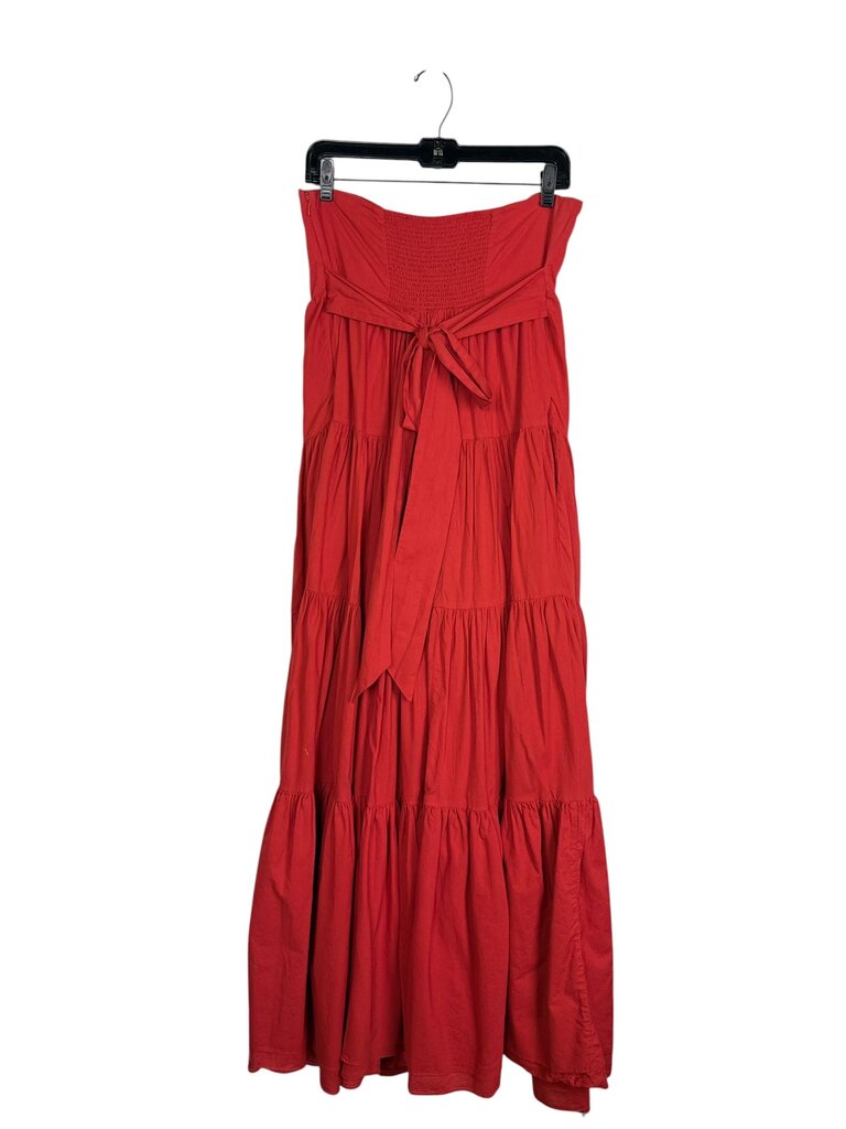 EDME & ESYLLTE STRAPLESS TIERED DRESS