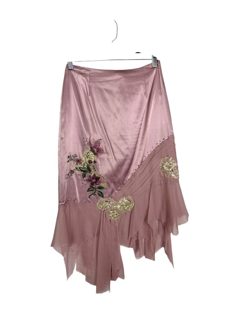 ADRIANNA PAPELL LACE & SEQUIN SKIRT
