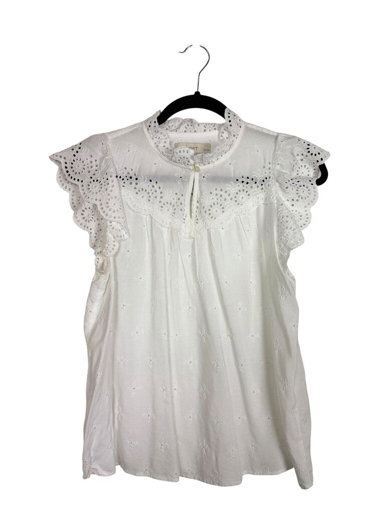 LOFT EYELET BLOUSE