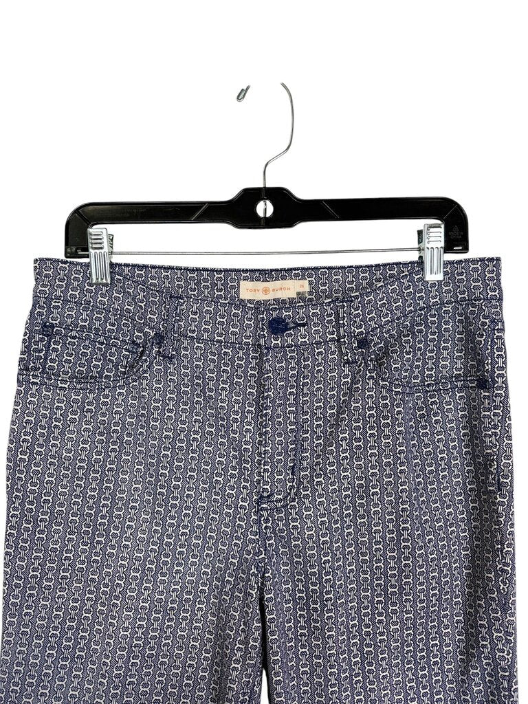 TORY BURCH CHAIN LINK PRINT JEANS