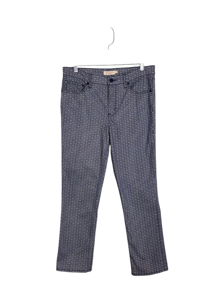 TORY BURCH CHAIN LINK PRINT JEANS