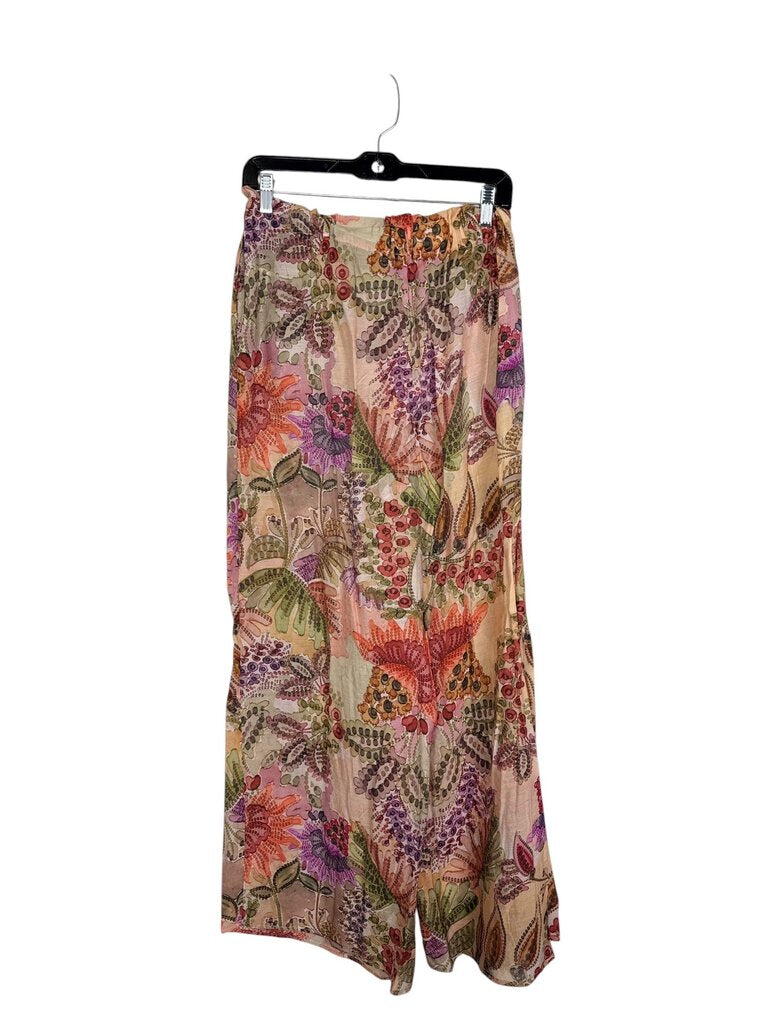 ZARA SHEER FLORAL PATTERN PANTS