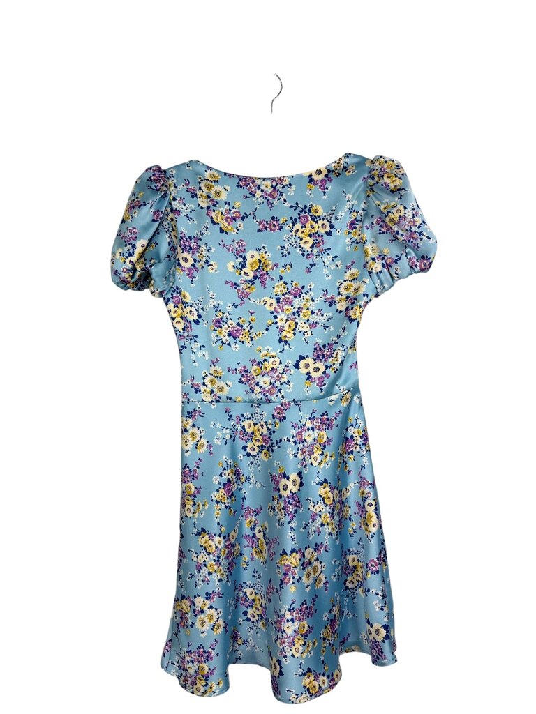 ZARA FLORAL SATIN DRESS