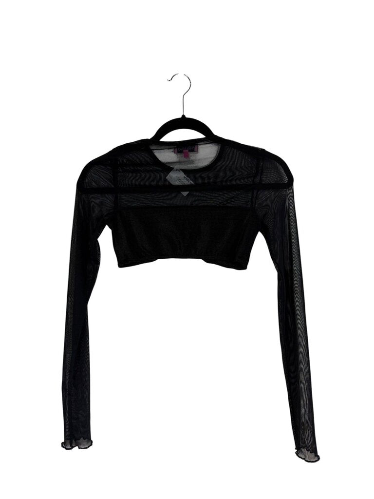 EDIKTED MESH CROPPED BUSTIER TOP