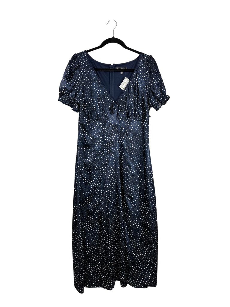 CRYSTAL DOLL POLKA DOT MIDI DRESS