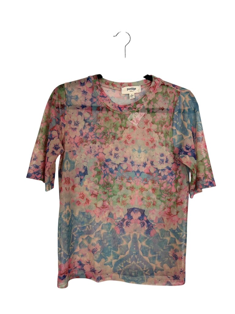 PORRIDGE FLORAL MESH TOP