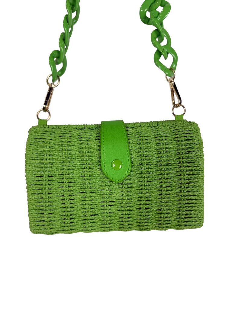 A NEW DAY WICKER CHAIN SHOULDER BAG