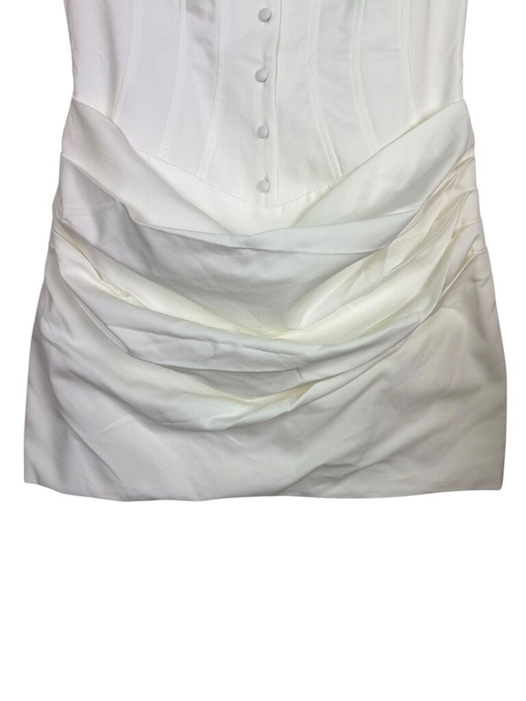 MESHKI DRAPED SHIRT DRESS