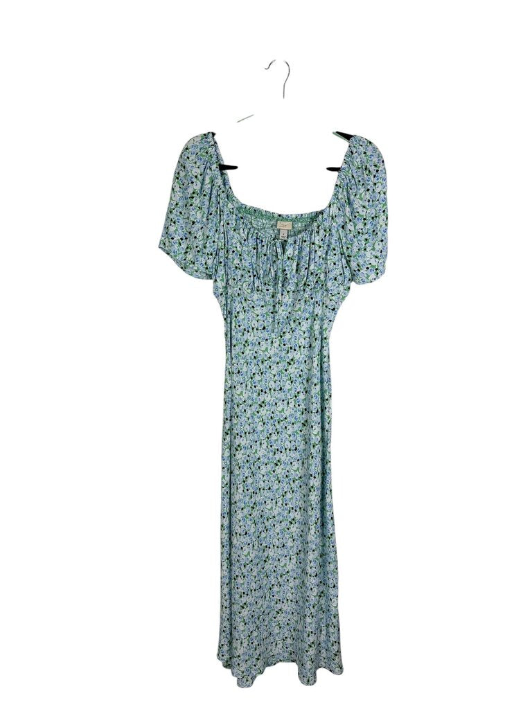 A NEW DAY FLORAL MIDI DRESS