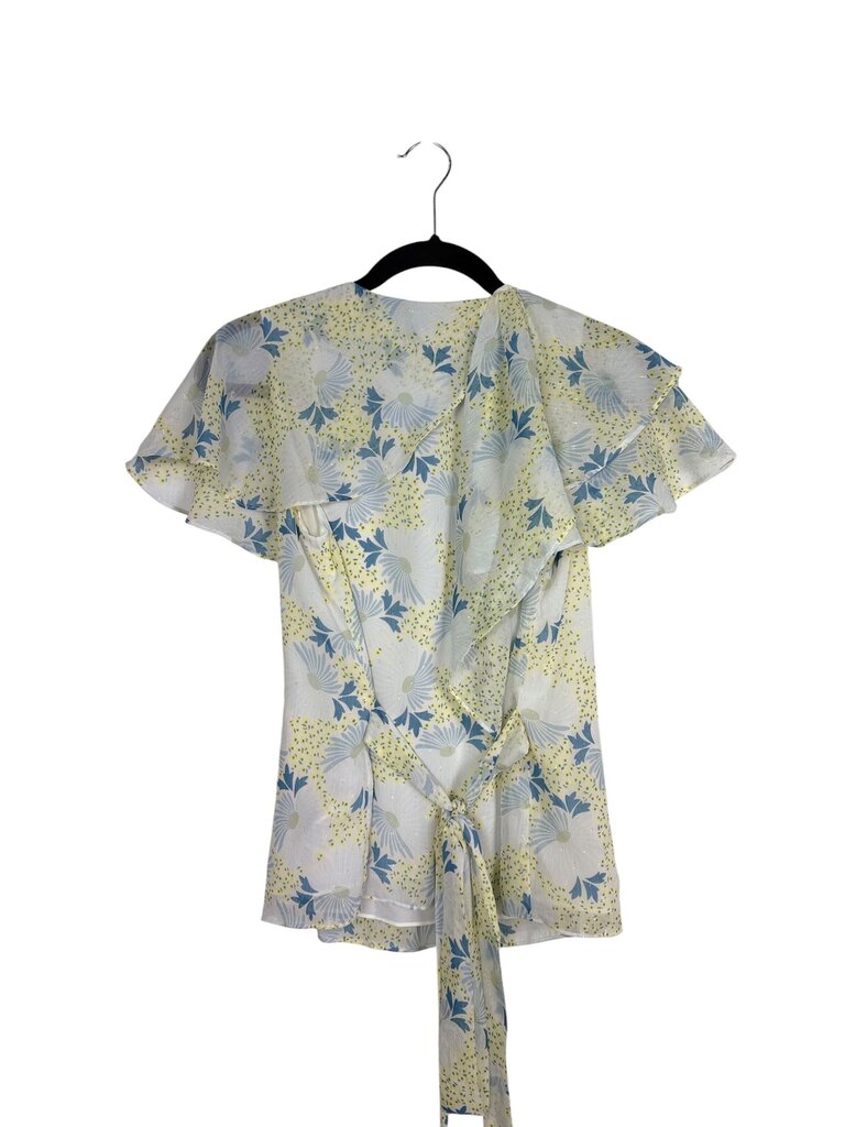 TED BAKER CHIFFON WRAP BLOUSE