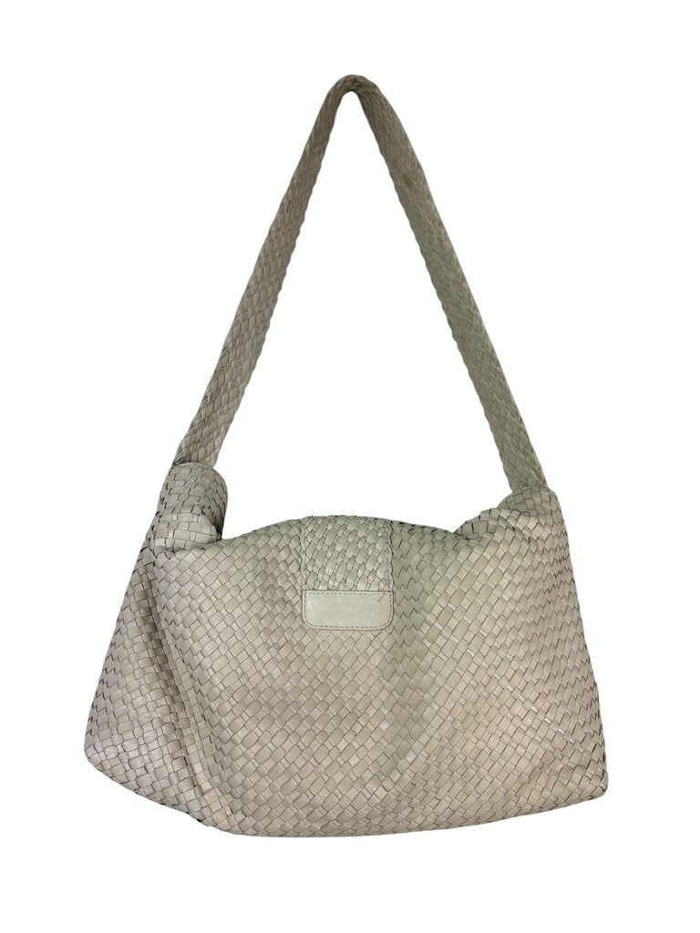 ELLIOT LUCCA WOVEN LEATHER HOBO BAG