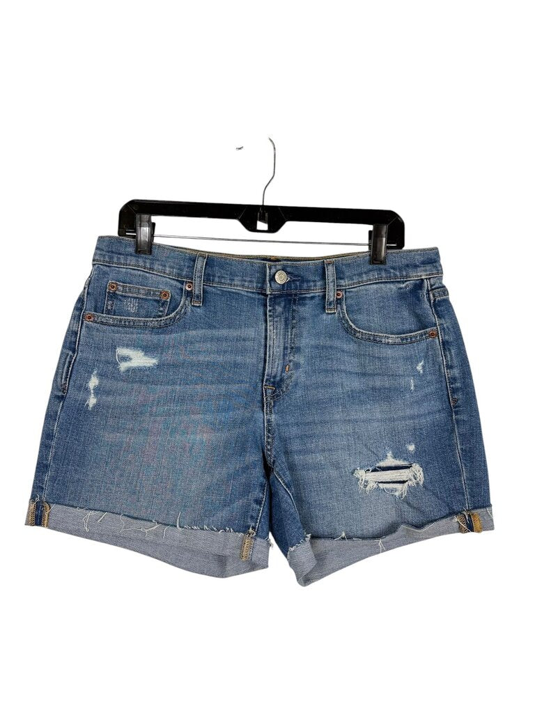 GAP DISTRESSED CUFF DENIM SHORTS