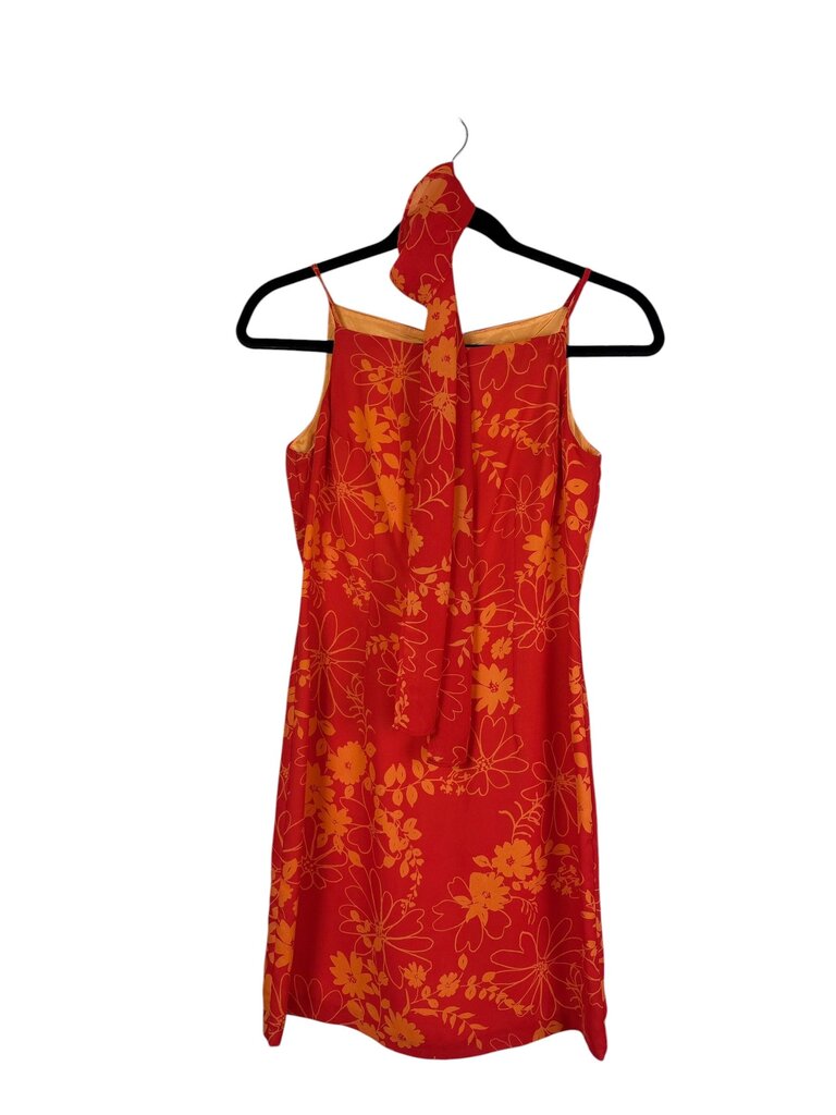 CDC PETITES FLORAL DRESS WITH SCARF