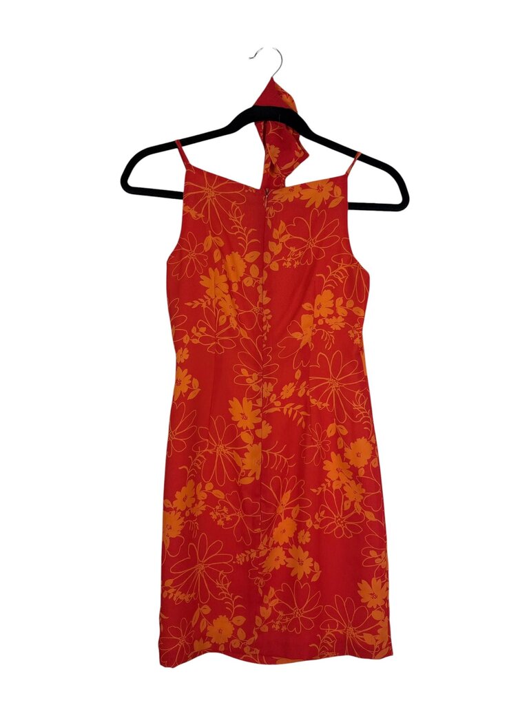 CDC PETITES FLORAL DRESS WITH SCARF
