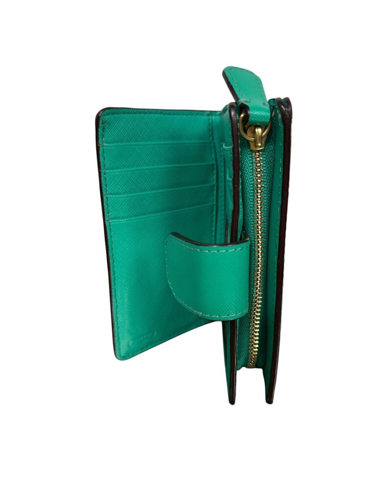 COACH SAFFIANO BRI-FOLD LEATHER WALLET