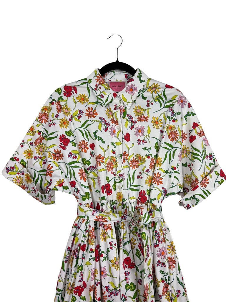 KATE SPADE FLORAL SHIRT DRESS