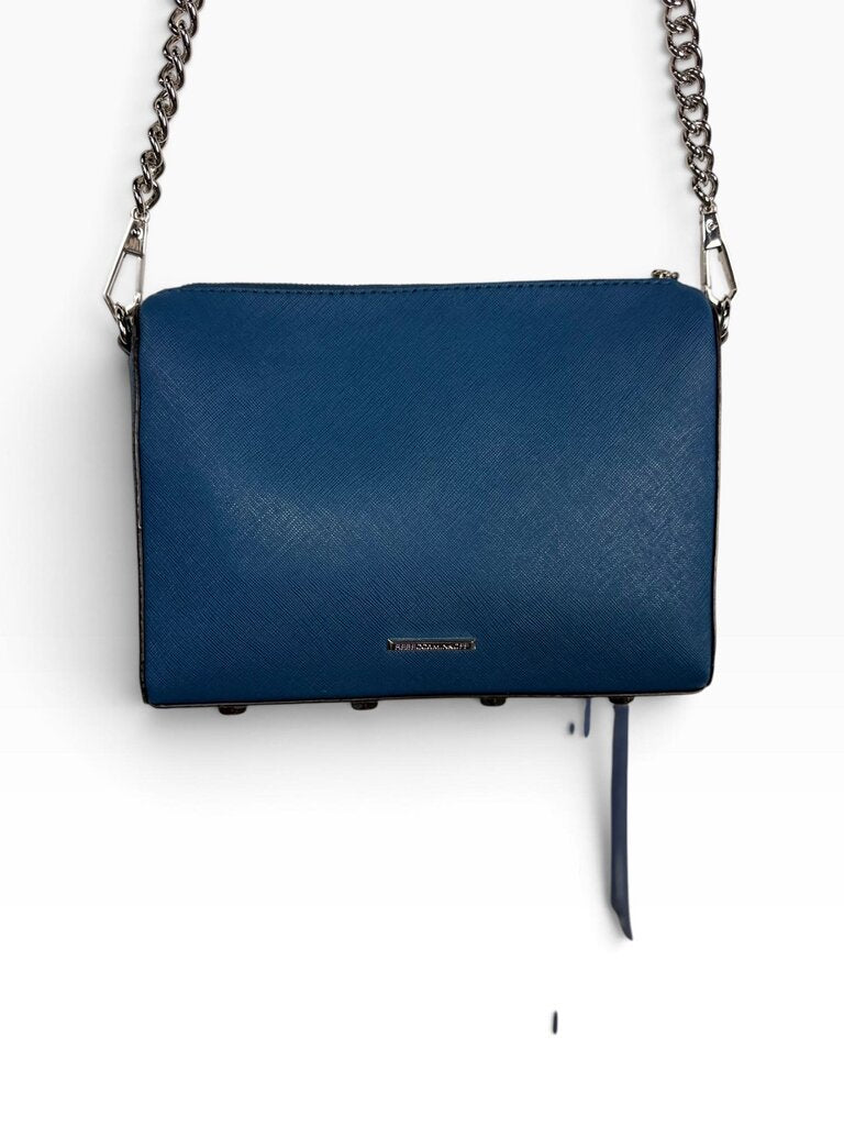 REBECCA MINKOFF LEATHER CHAIN STRAP CROSSBODY
