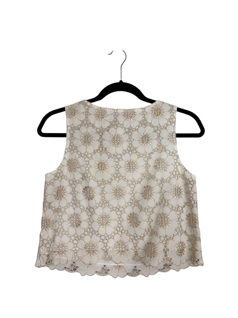 LILLY PULITZER SHIMMER EYELET CROP TOP