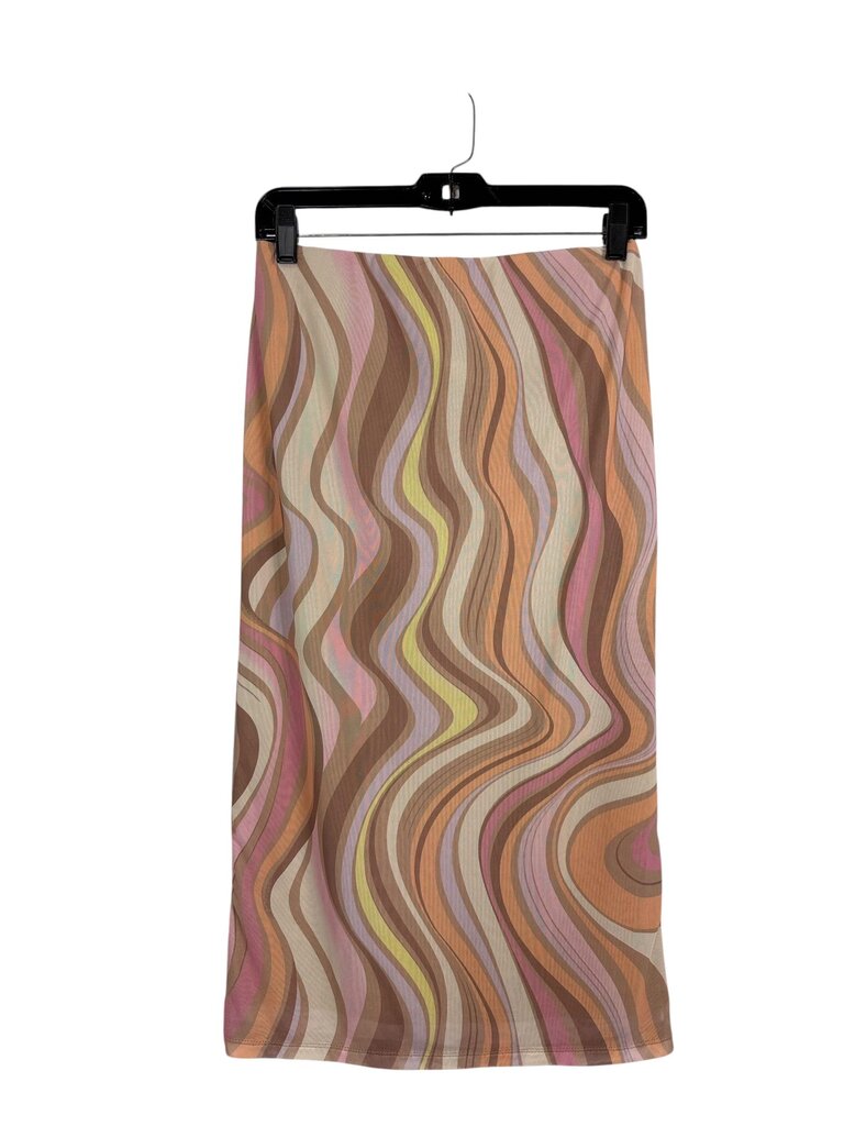 AFRM WAVY PRINT MESH SKIRT