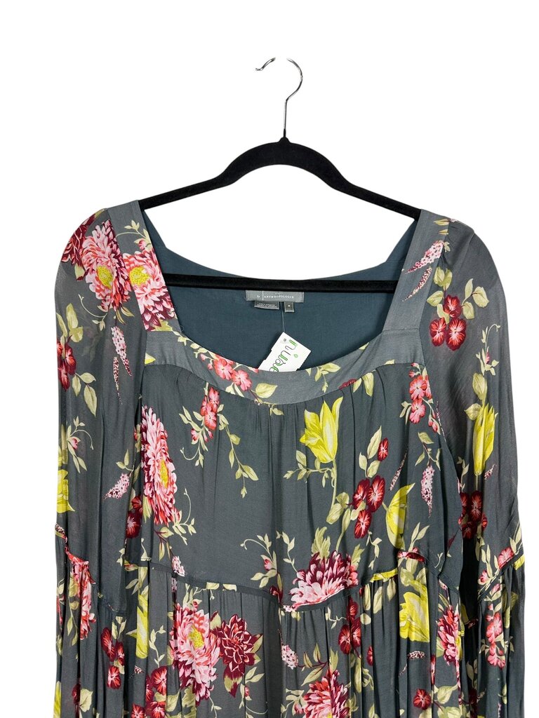 ANTHROPOLOGIE FLORAL MAXI DRESS