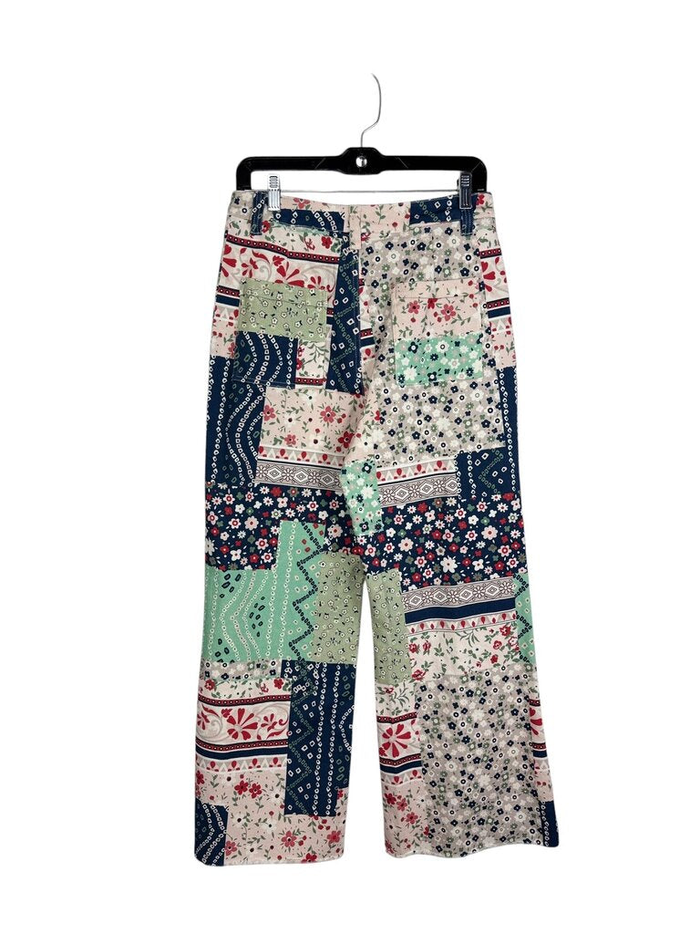 ANNIEWEAR PATCHWORK FLORAL JEANS