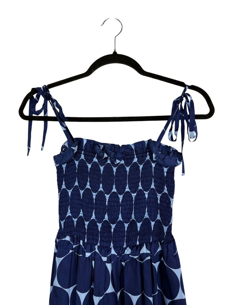 KATE SPADE CIRCLE PRINT SMOCK MIDI DRESS