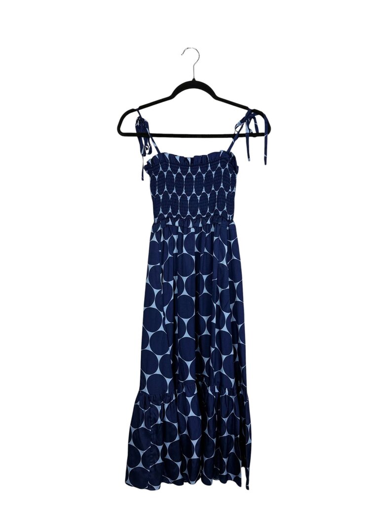 KATE SPADE CIRCLE PRINT SMOCK MIDI DRESS