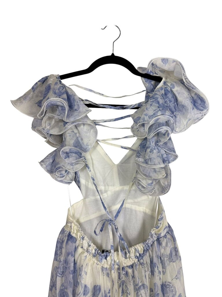 SOFIE THE LABEL FLORAL CHIFFON DRESS