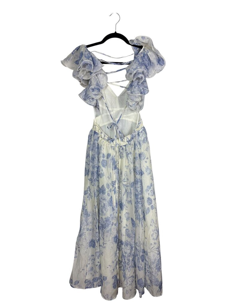 SOFIE THE LABEL FLORAL CHIFFON DRESS