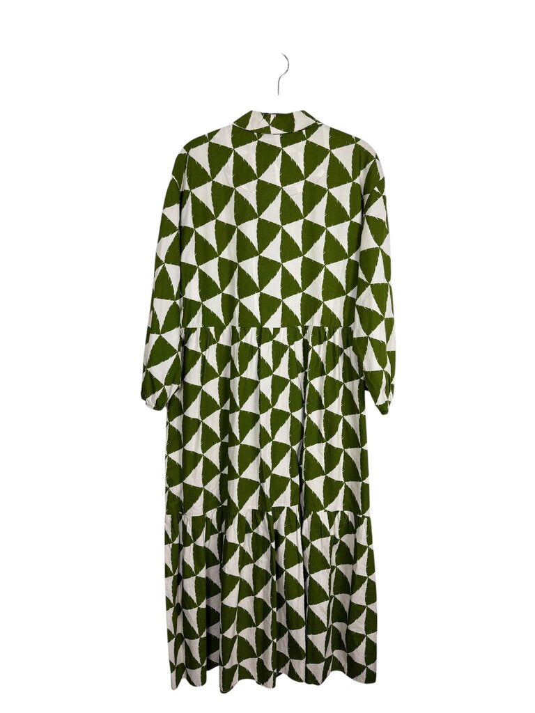 MAEVE TRIANGLE PRINT SHIRT DRESS