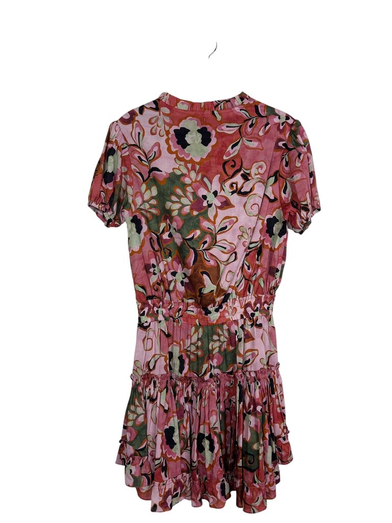 MISA FLORAL FIT FLARE DRESS