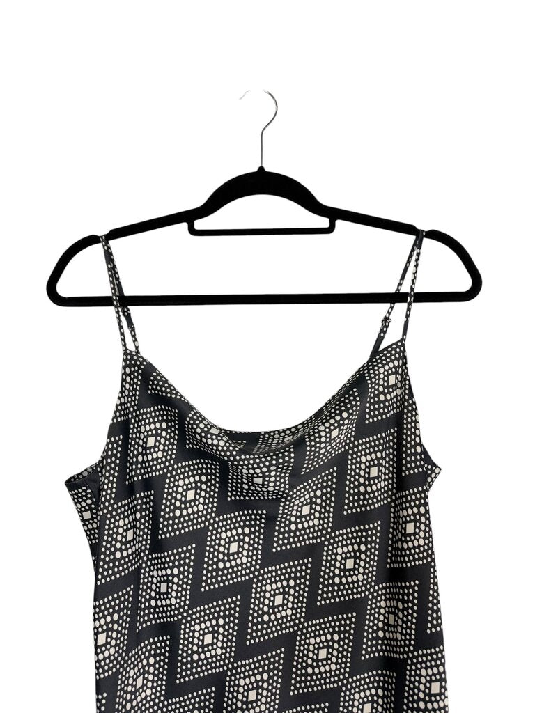 BANANA REPUBLIC GEO PATTERN SLIP DRESS