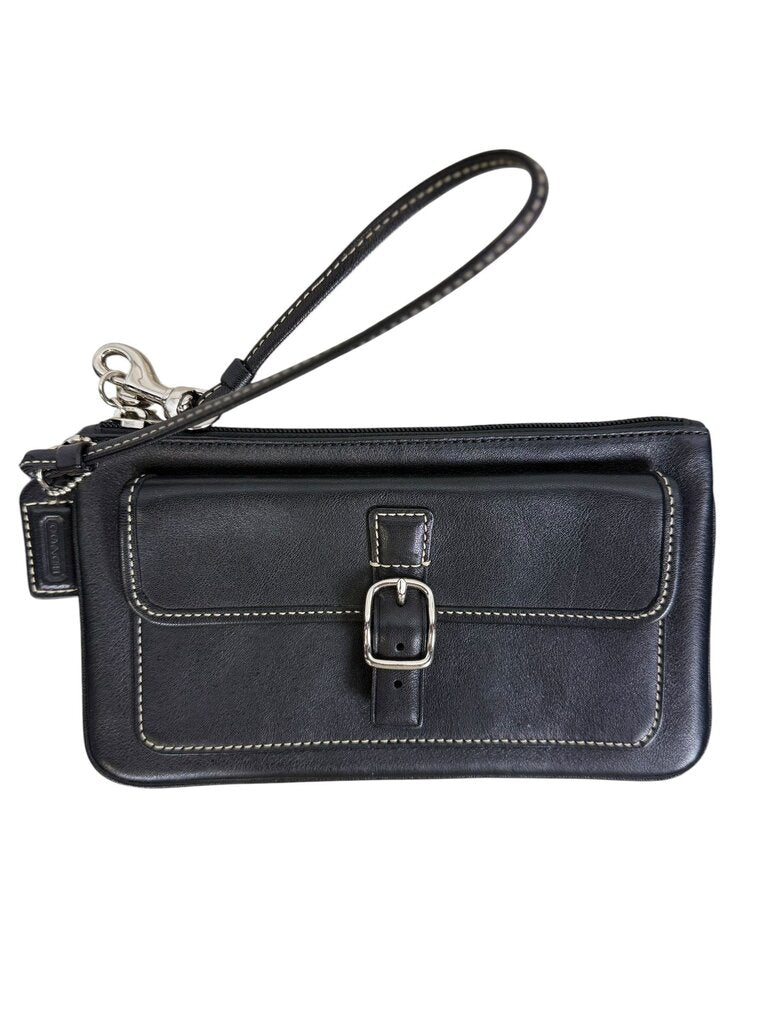 COACH LEATHER WRISTLET